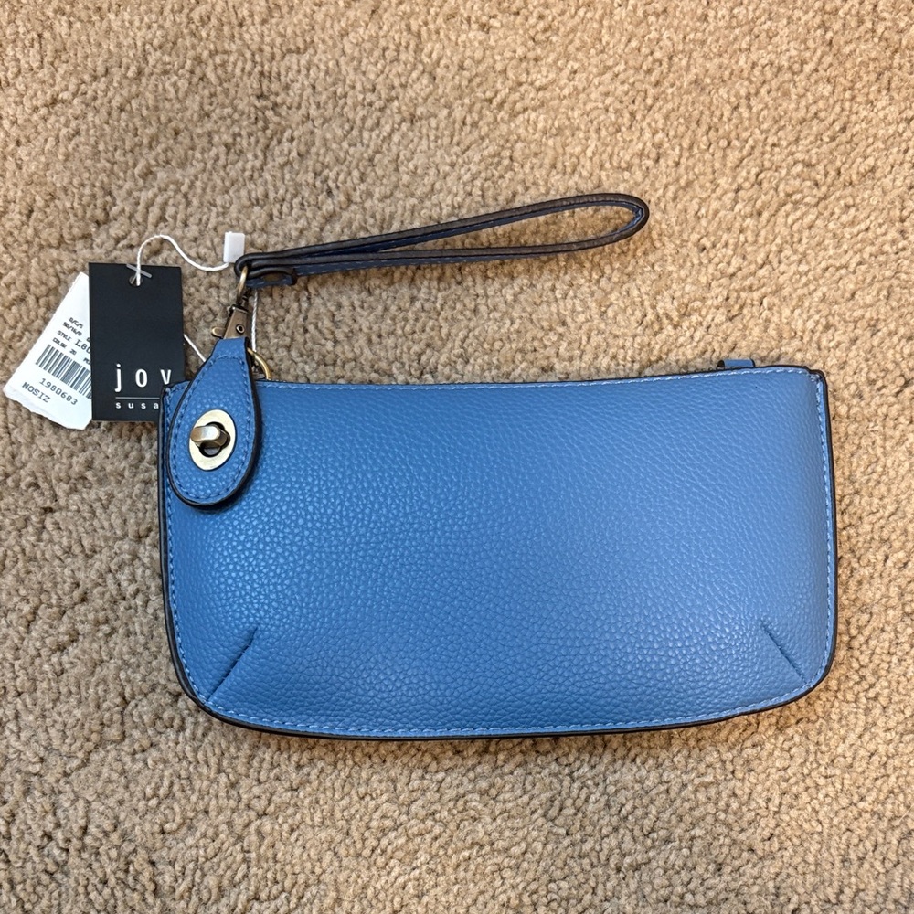 Joy Susan Mini Crossbody Wristlet Clutch, Chambray